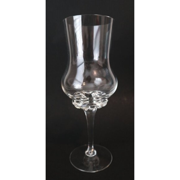 4 Vintage Lobe & Dot 7 oz Grappa/Liqueur Glasses Hand Blown Barware - Picture 2 of 6